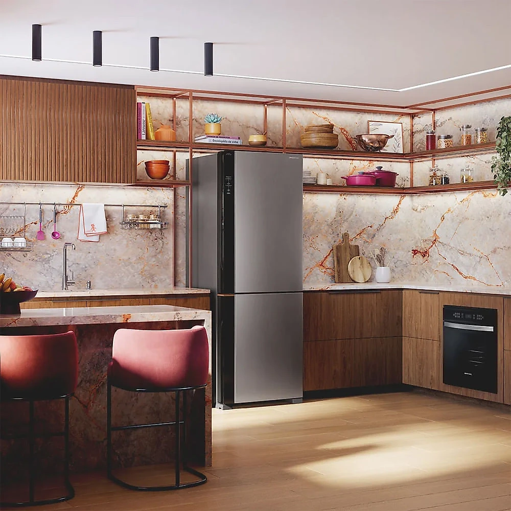 Geladeira BRE66AK Frost Free Inverse 500 Litros Brastemp Inox - Bivolt