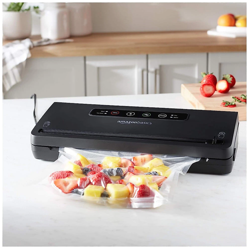 Seladora a Vácuo Automática para Alimentos Secos e Úmidos com Controle Digital, 110V, , Preta