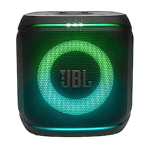 Caixa de Som JBL Partybox Encore 2 Bluetooth 2 Microfones AI Sound Boost Até 12h de Bateria Preta