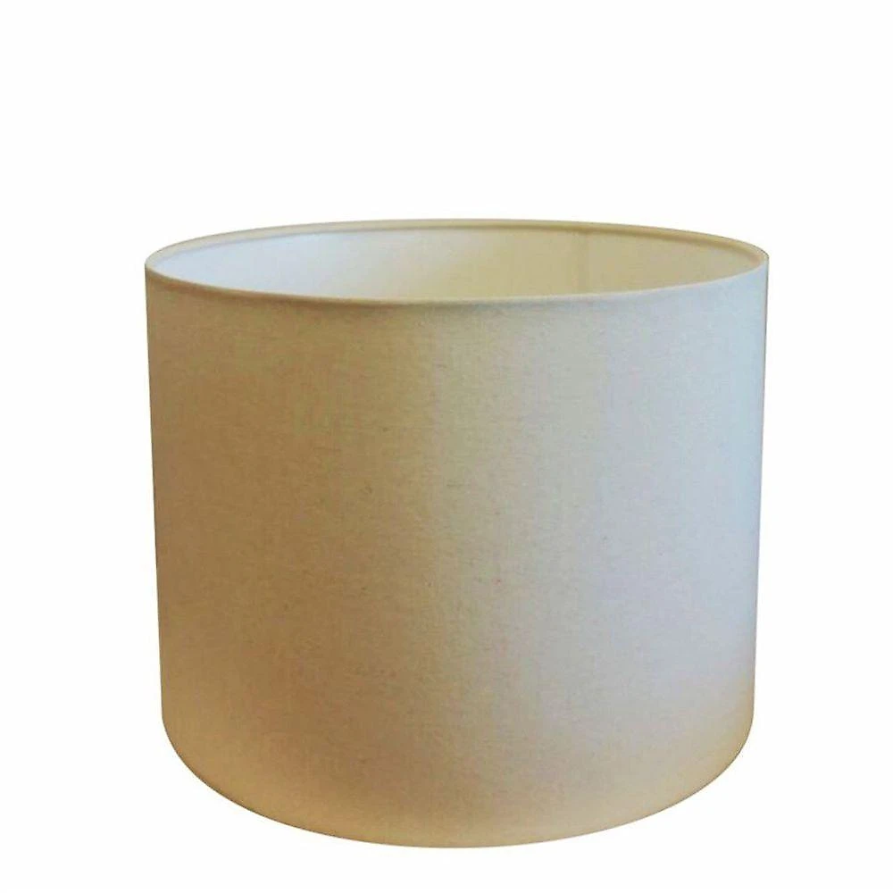 Cúpula Abajur E Luminária Cilíndrica Vivare Cp-7019 ø40x30cm - Bocal Nacional Algodão-crú