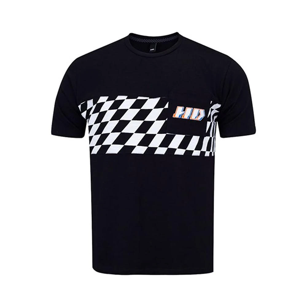 Camiseta especial masculina estampada preta 6818b - hd