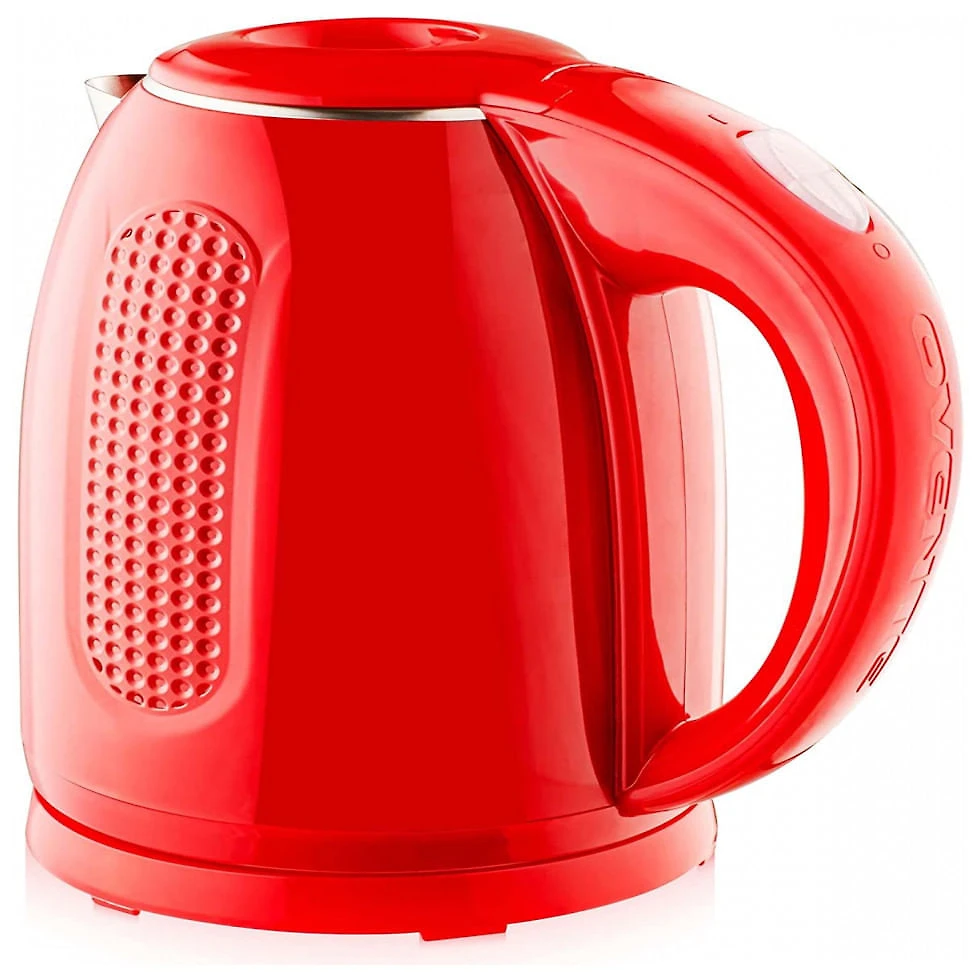 Chaleira Elétrica 1.7L em Aço Inoxidável com Desligamento Automático, 1100W, 110v, OVENTE KD64R, Vermelho