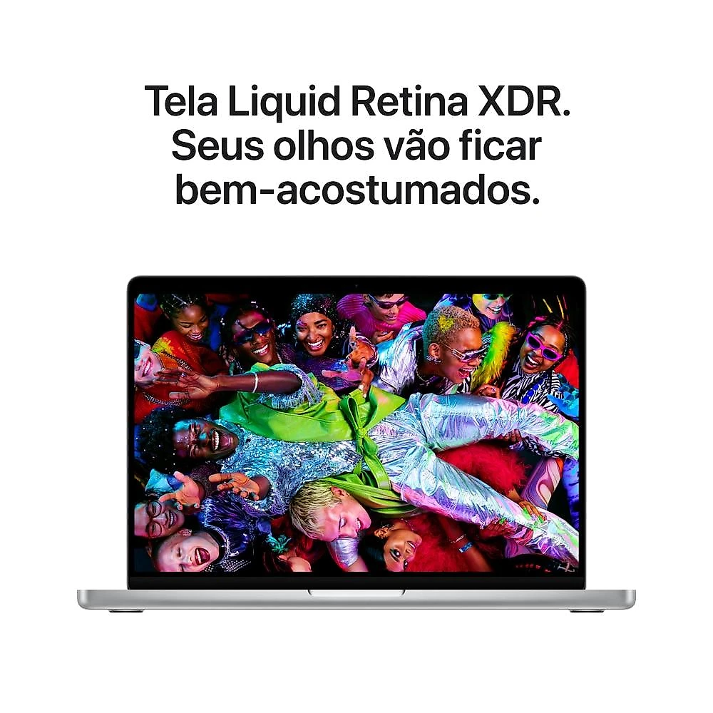Apple MacBook Pro 14", M5, CPU de 10 núcleos, GPU de 10 núcleos, 24GB RAM, 1TB SSD - Prateado