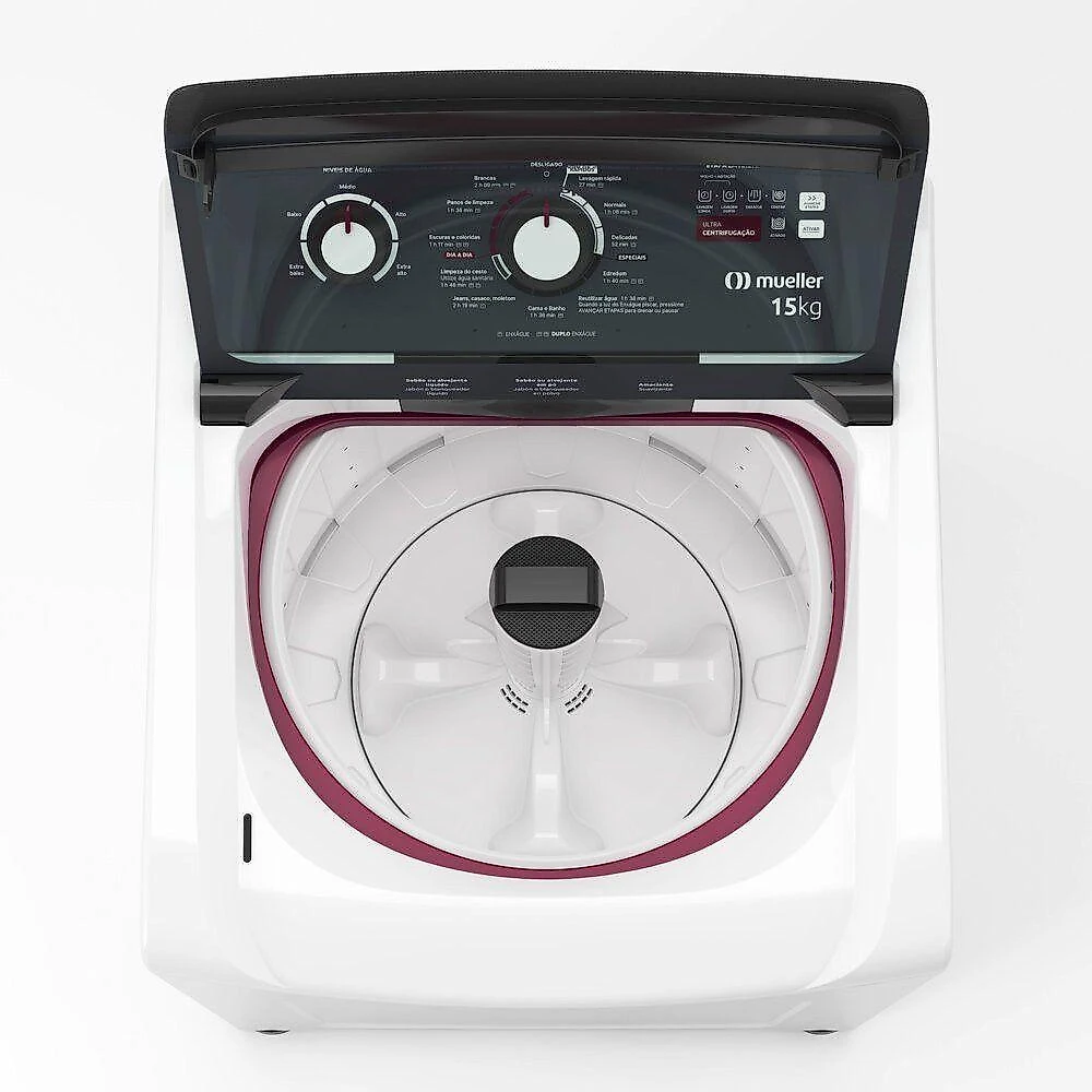 Máquina De Lavar Mueller 15kg, Com Ultracentrifugação Mla15 Branco 220V