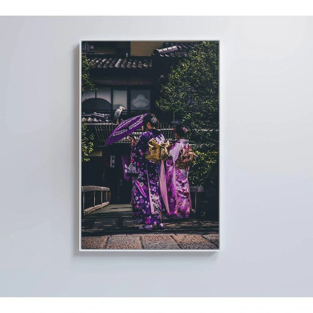 Quadro Kimono Japonês 2 40x60 Cm Tecido Canvas
