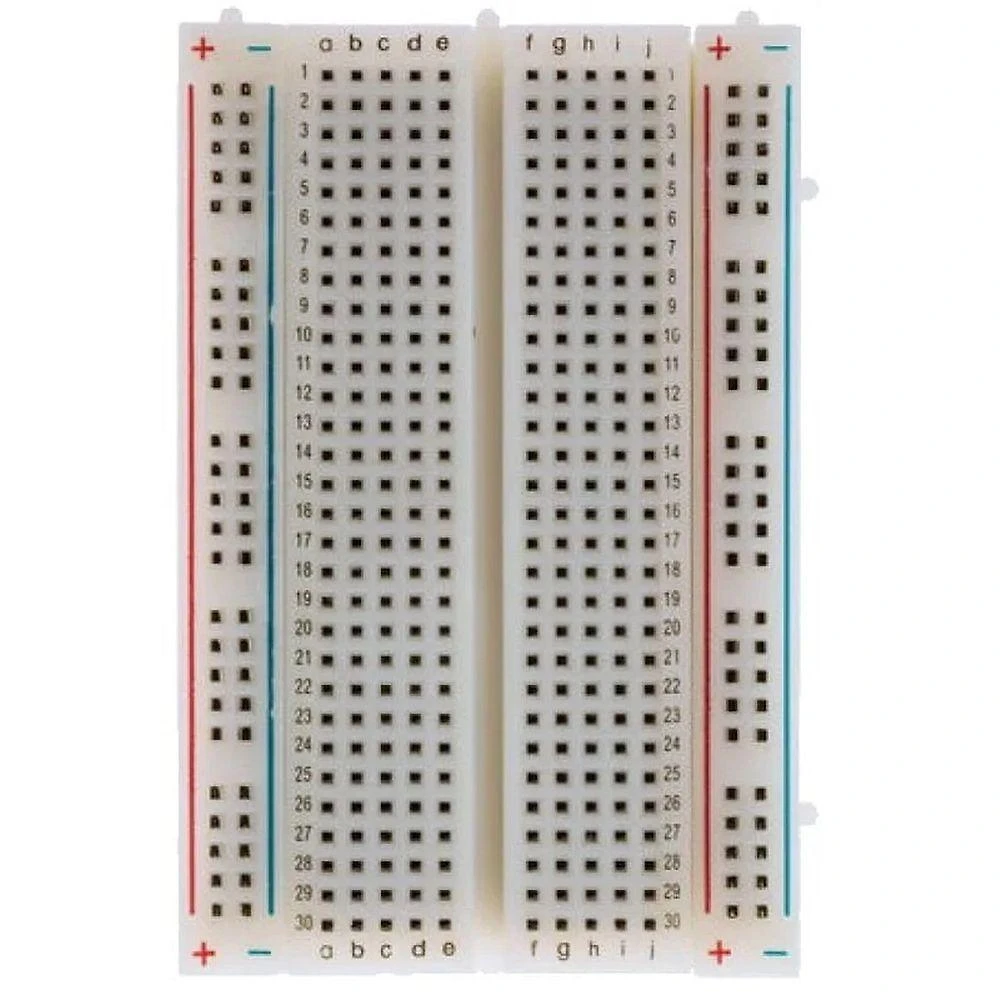 Placa de Prototipagem MSB-405 para Testes de Circuitos 400 Furos Contatos Niquelados Icel
