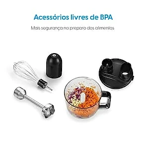 Mixer Elgin MIX5X Master Mix 5 em 1 1000W 4 Lâminas 5 Velocidades 110V