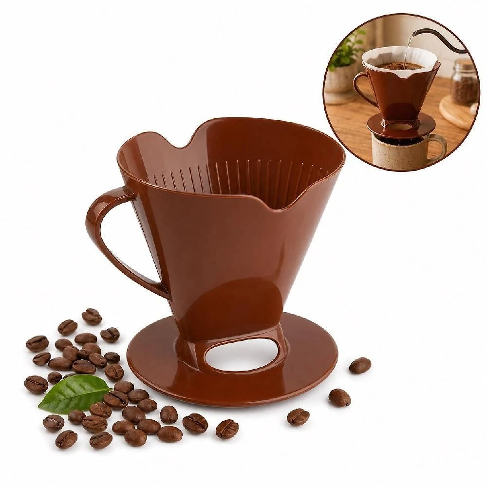 Suporte para Coador de Café Universal com Alça Reforçada Polipropileno para Garrafa Térmica Cozinha