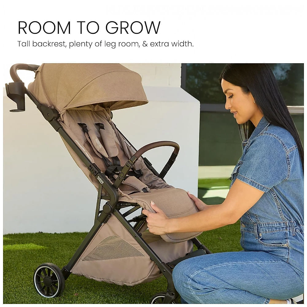 Carrinho Britax Juniper+ Teca Sistema de Viagem Compacto com Cadeirinha Compatível