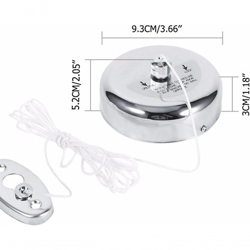 Varal Parede Pratico Retrátil 187,5 Cm Inox Ajustável Aço