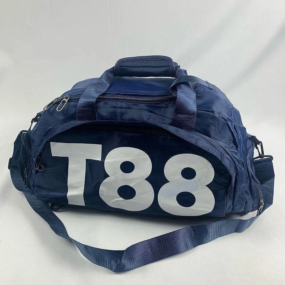 Bolsa mala esportiva mochila costa transversal fitness treino futebol academia viagem impermeável azulescuro
