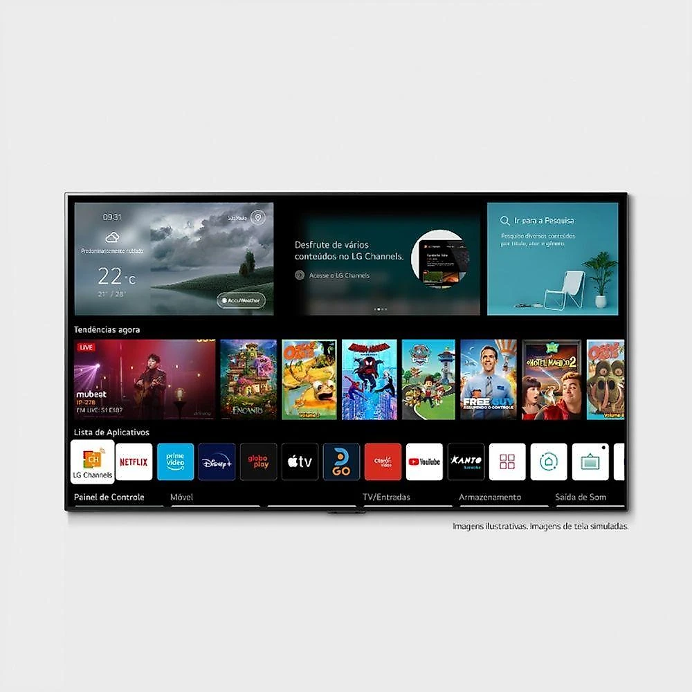 Smart TV LG 60'' 4K UHD WiFi Bluetooth HDR Inteligência Artificial ThinQ Smart Magic Google Alexa 60UQ8050PSB 2022