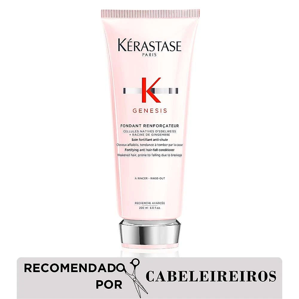 Condicionador antiqueda fortificante para cabelos normais a finos kérastase genesis fondant renforçateur 200ml