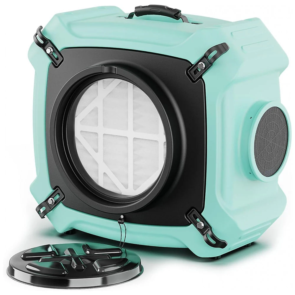 Purificador de Ar Industrial com Filtro HEPA de 3 Estágios e Saída GFCI, ALORAIR PureAiro HEPA Max 770, Verde
