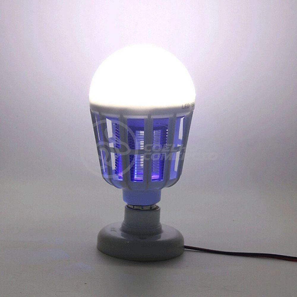 Lâmpada Luz Led Branco 15w Atrai Choque Mosquito