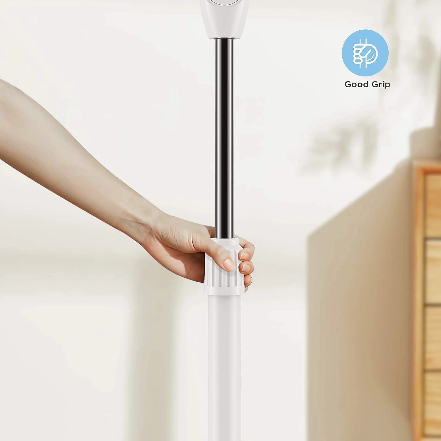 PELONIS 2021 16 Pedestal Remote Control Oscillating Stand Up Fan 7Hour Timer 3Speed and Adjustable Height PFS40A4BWW Supreme 16White