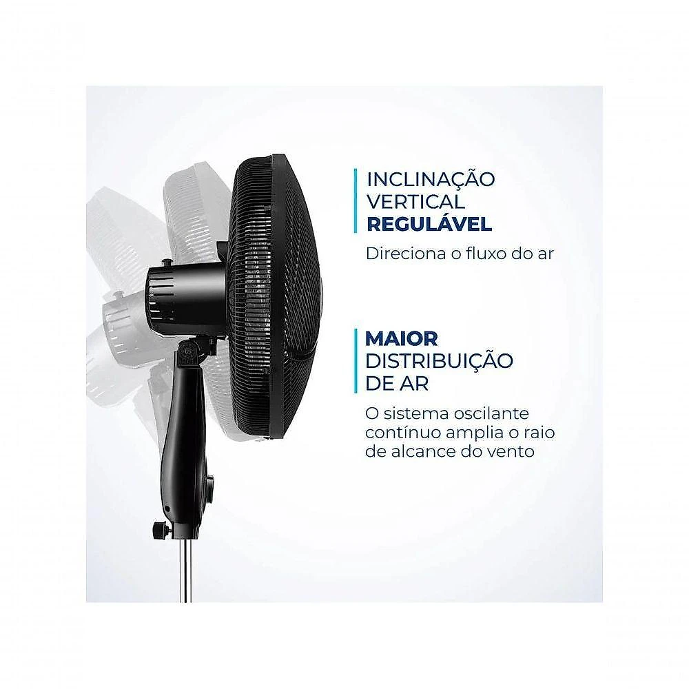 Ventilador De Coluna Mondial Vsp-40c-b 40cm 6 Pas 110V