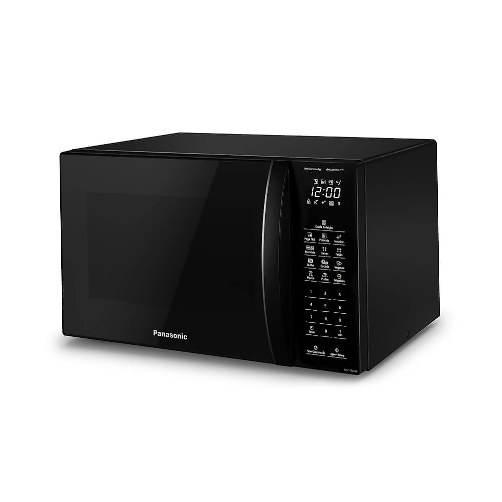 Miniatura Microondas Panasonic  Dupla Refeição 34L Black Glass - NN-ST66NBRU 110v