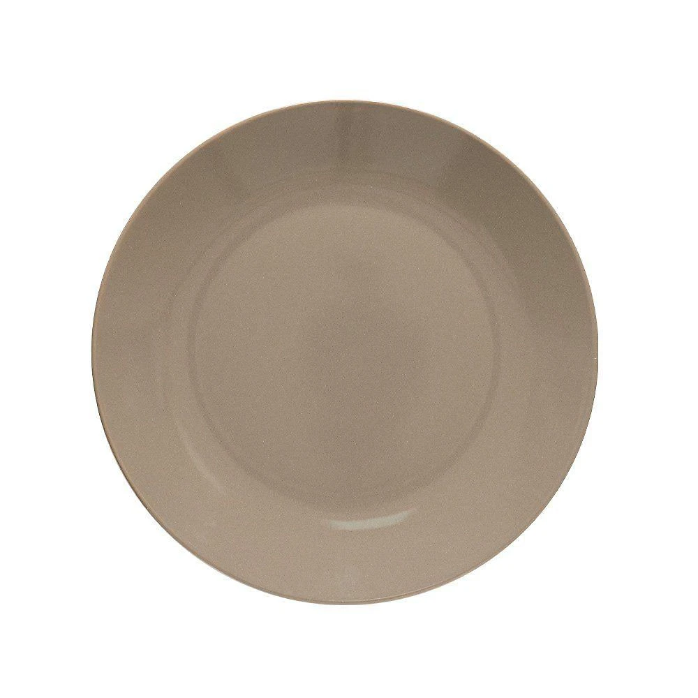 Conjunto de Pratos Reative 6 Peças Cerâmica para Uso Diário Taupe Copa & Cia 27CM
