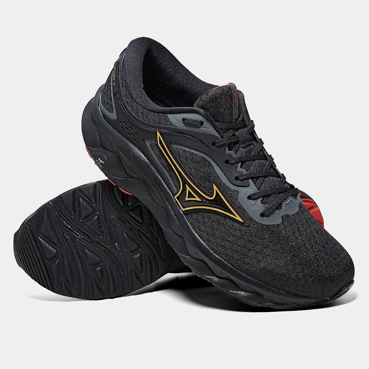 Tênis Mizuno Wave Titan 3 Masculino Preto+Vermelho - 39 | Shopping
