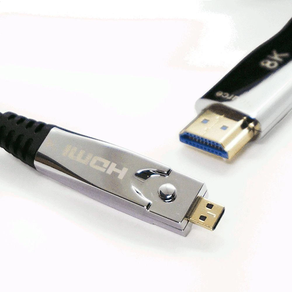 Cabo Hdmi 2.1 8k 60hz Hdr 48gbps 50m - Fibra óptica Com Conector Destacável (cabos Golden)