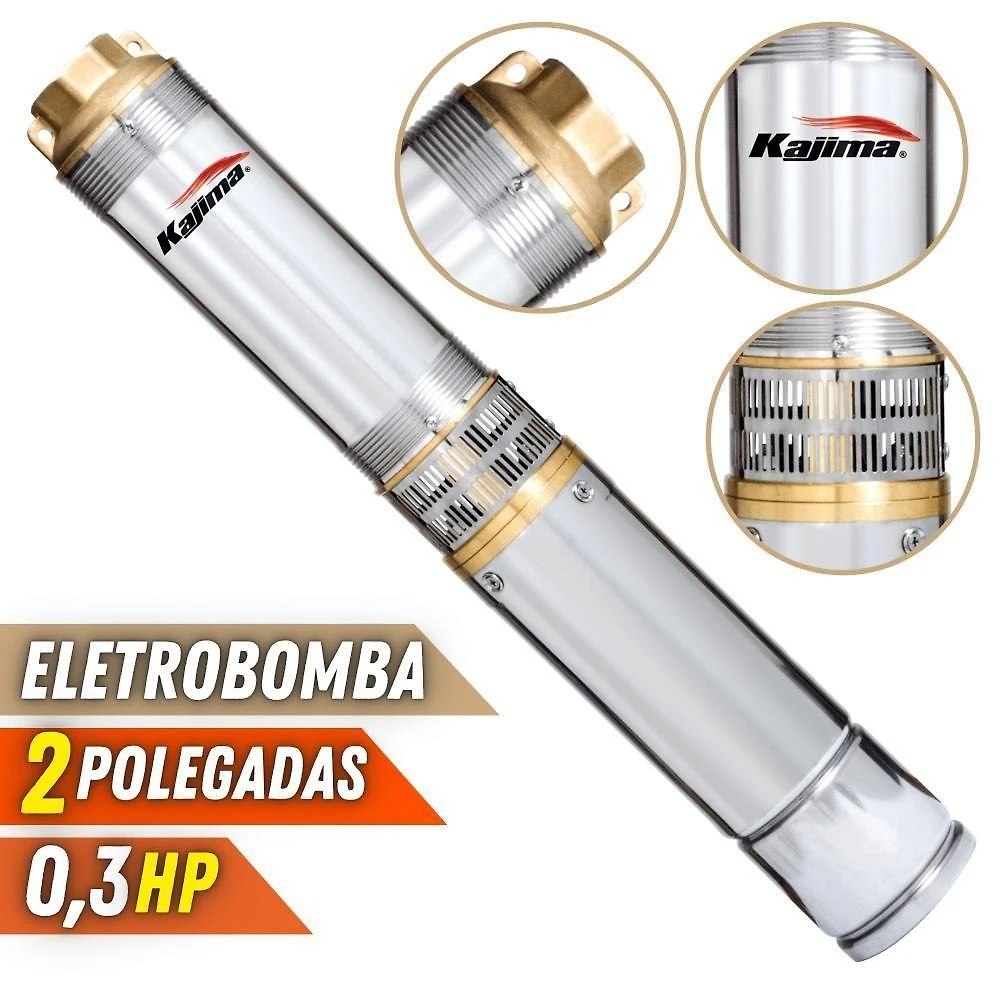 Eletrobomba Caneta Para água Limpa E Suja Kajima 0,3hp 110v