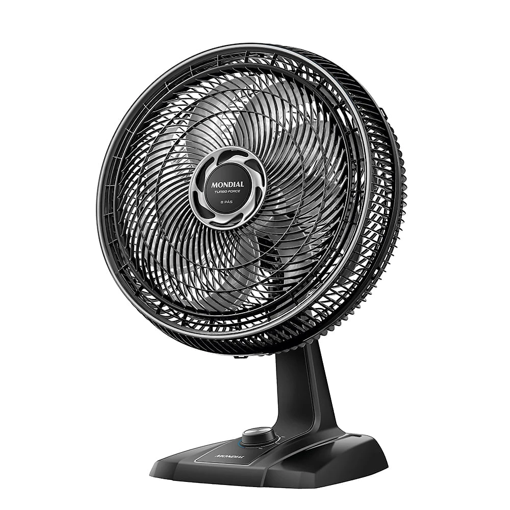 Ventilador 40cm Turbo Force Mondial Preto/Prata VTF-40-8P-BS