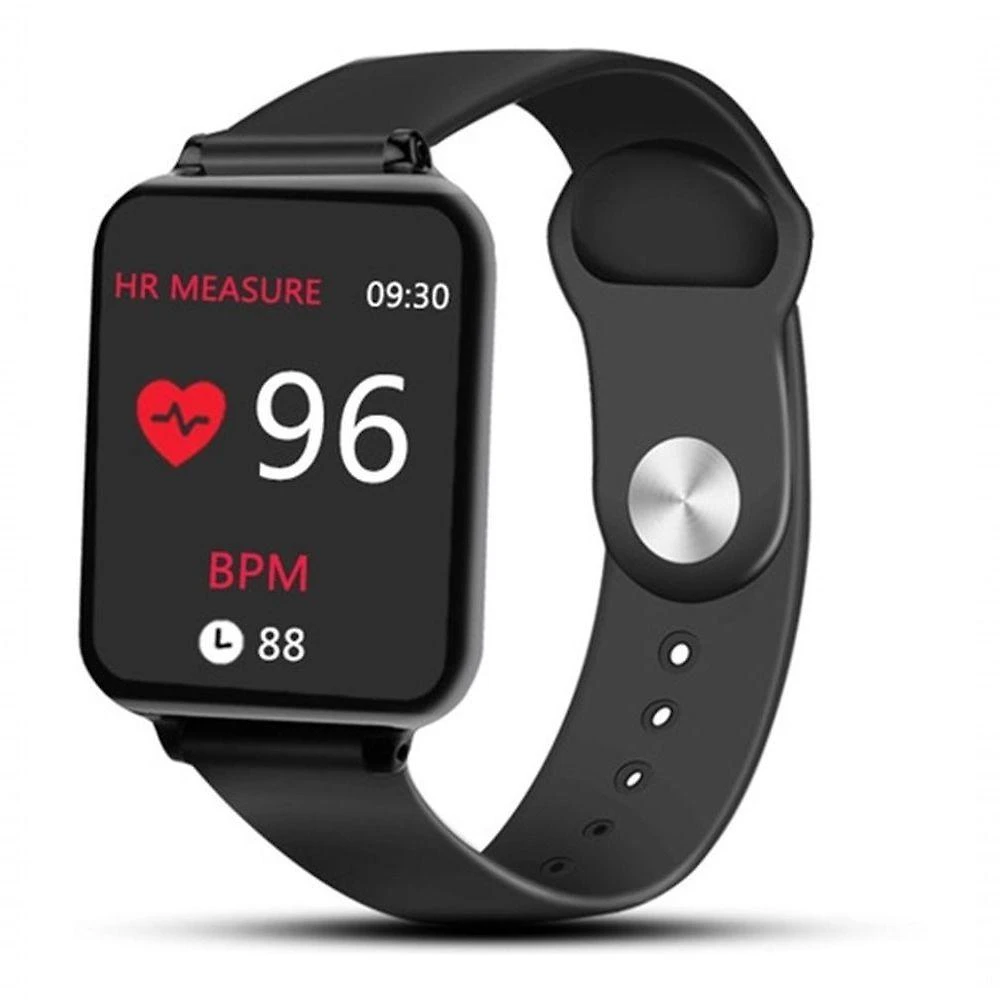 Smartwatch Aquilae B57 Tela 1.3 Monitor Cardíaco Pressão Arterial Oxigênio no Sangue Preto