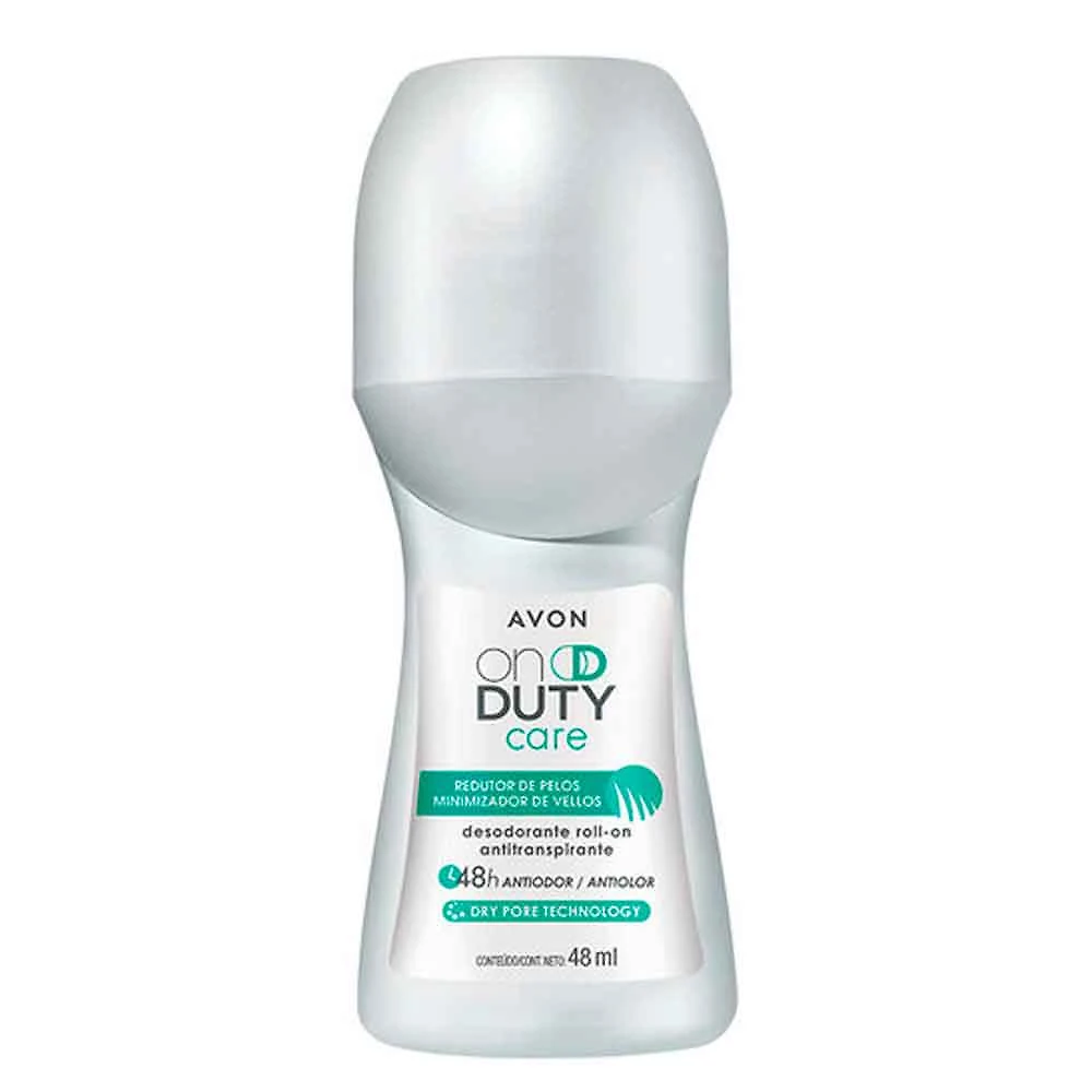 Desodorante Avon On Duty Care Roll-on Redutor de Pelos Antitranspirante 48h Antiodor 48ml