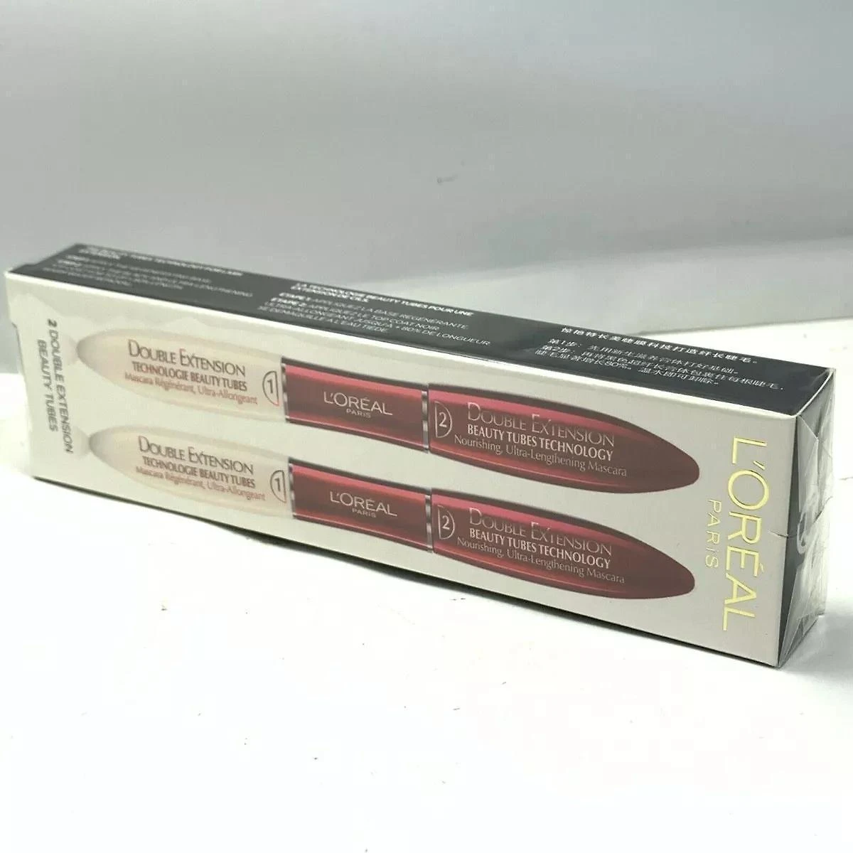Miniatura Kit 2 Rímel Loreal Double Extend Beauty Tubes Duo Double