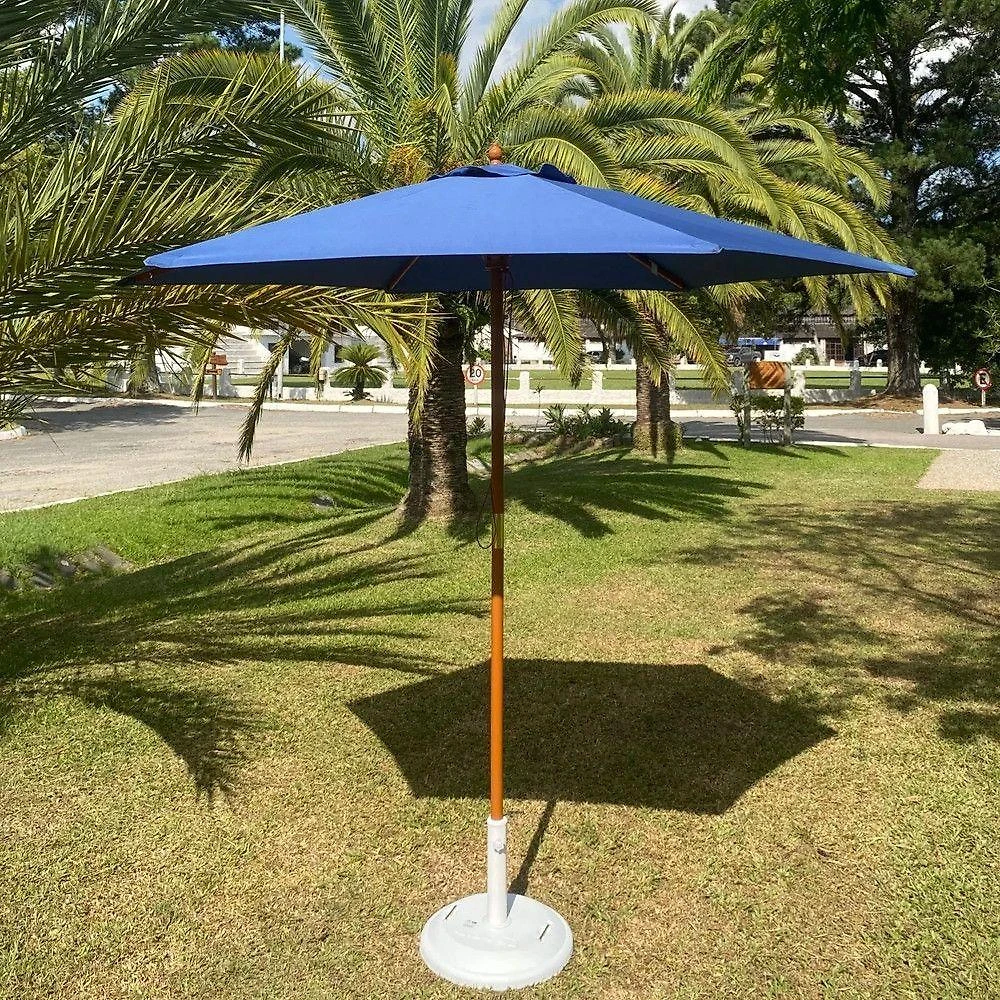 Ombrelone Central Em Alumínio Para área Trama Original Azul