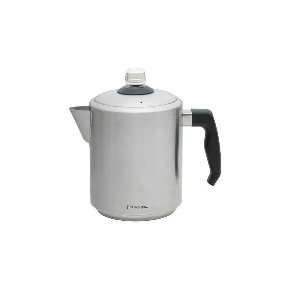Cafeteira Percoladora Tramontina 2L em Aço Inox com Cabo de Baquelite e Pegador