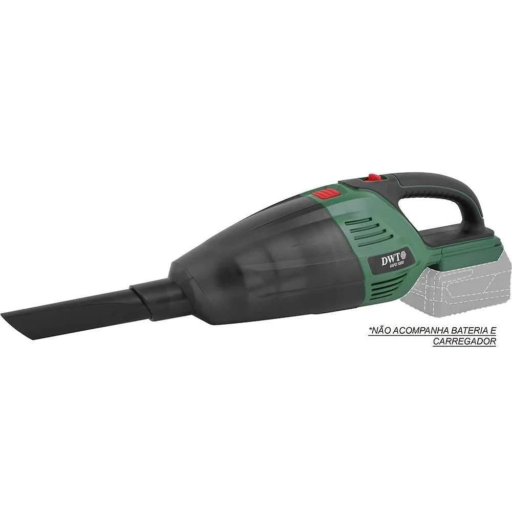 Aspirador de Pó com Bateria Intercambiável 18V DWT IAPD 1800 3,8 KPA 0,5L Filtro HEPA