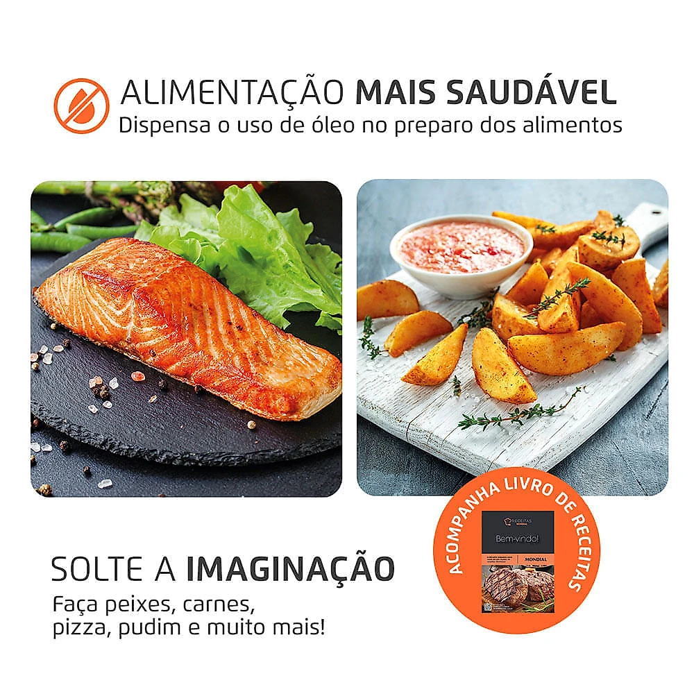 Miniatura Fritadeira Air Fryer Forno Oven 12L 220V - Mondial