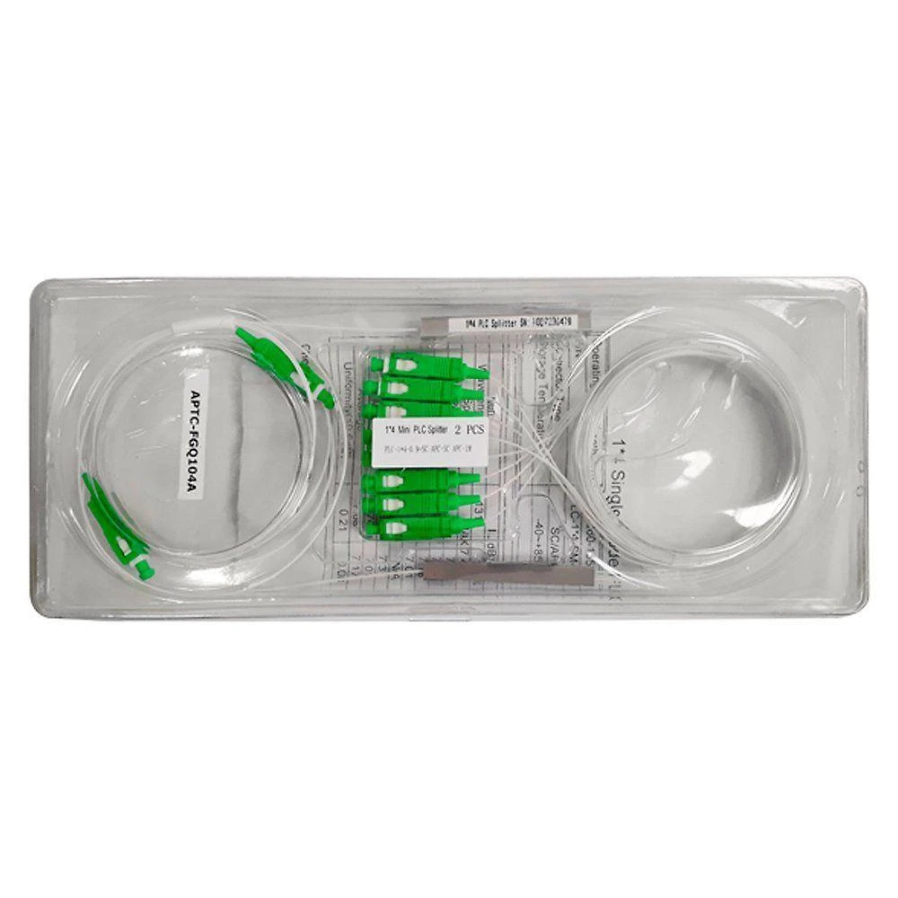Mini Splitter Óptico 1x8 Nklt-nmpl108110110441 com Fibra Óptica G657A PLC Balanceado Seccon
