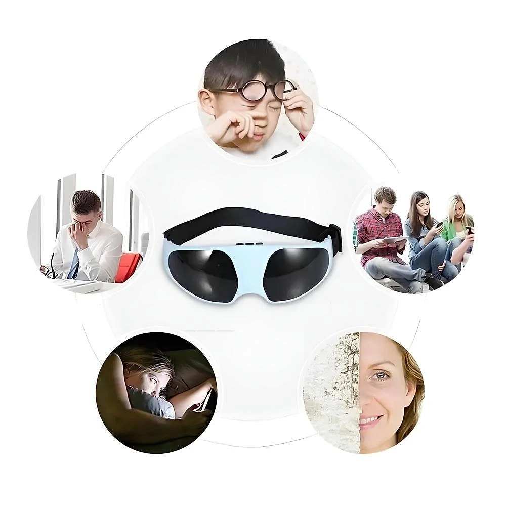 Óculos Massageador de Olhos Yeet com Vibração Multifrequencial e Magnetoterapia 24 Ímãs Bivolt