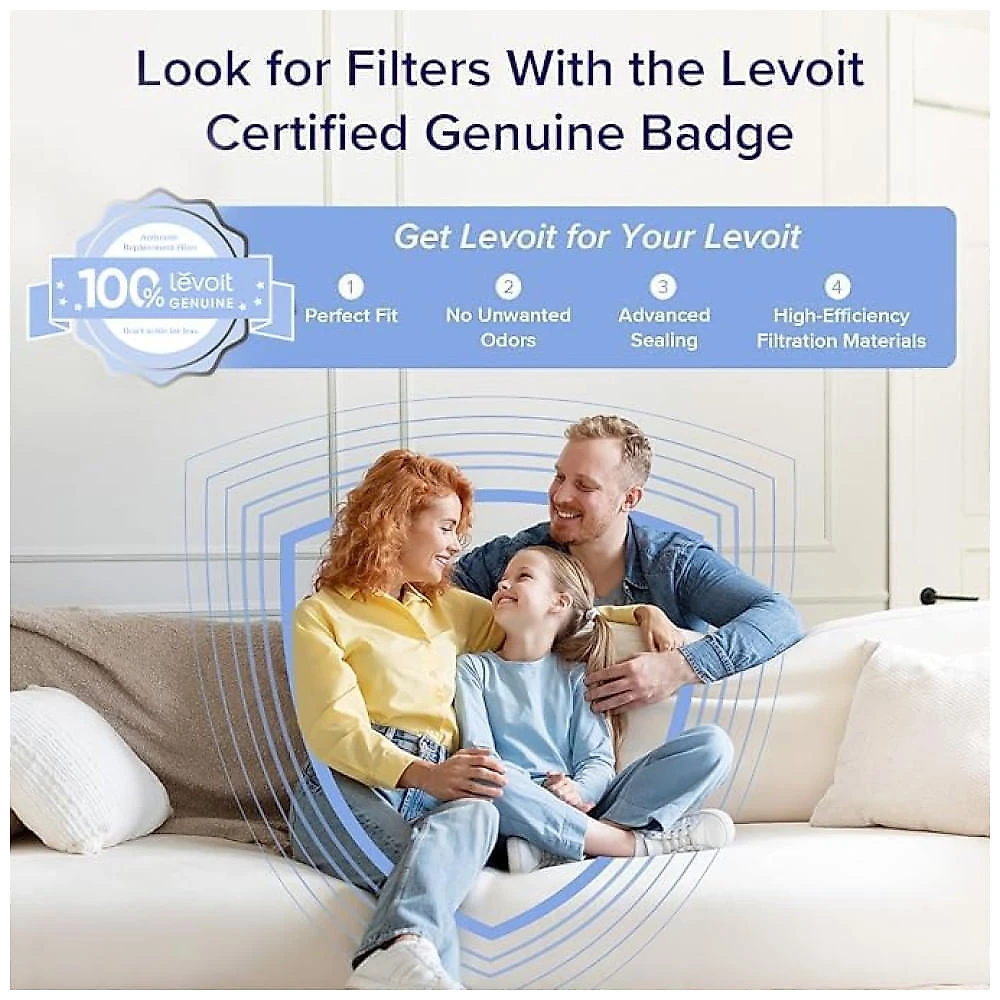 Purificador de Ar LEVOIT Core 400SP para Ambientes Grandes de até 183 m² em 1 Hora - Monitor de Qualidade do Ar, Modo de Sono HEPA, Modo Inteligente