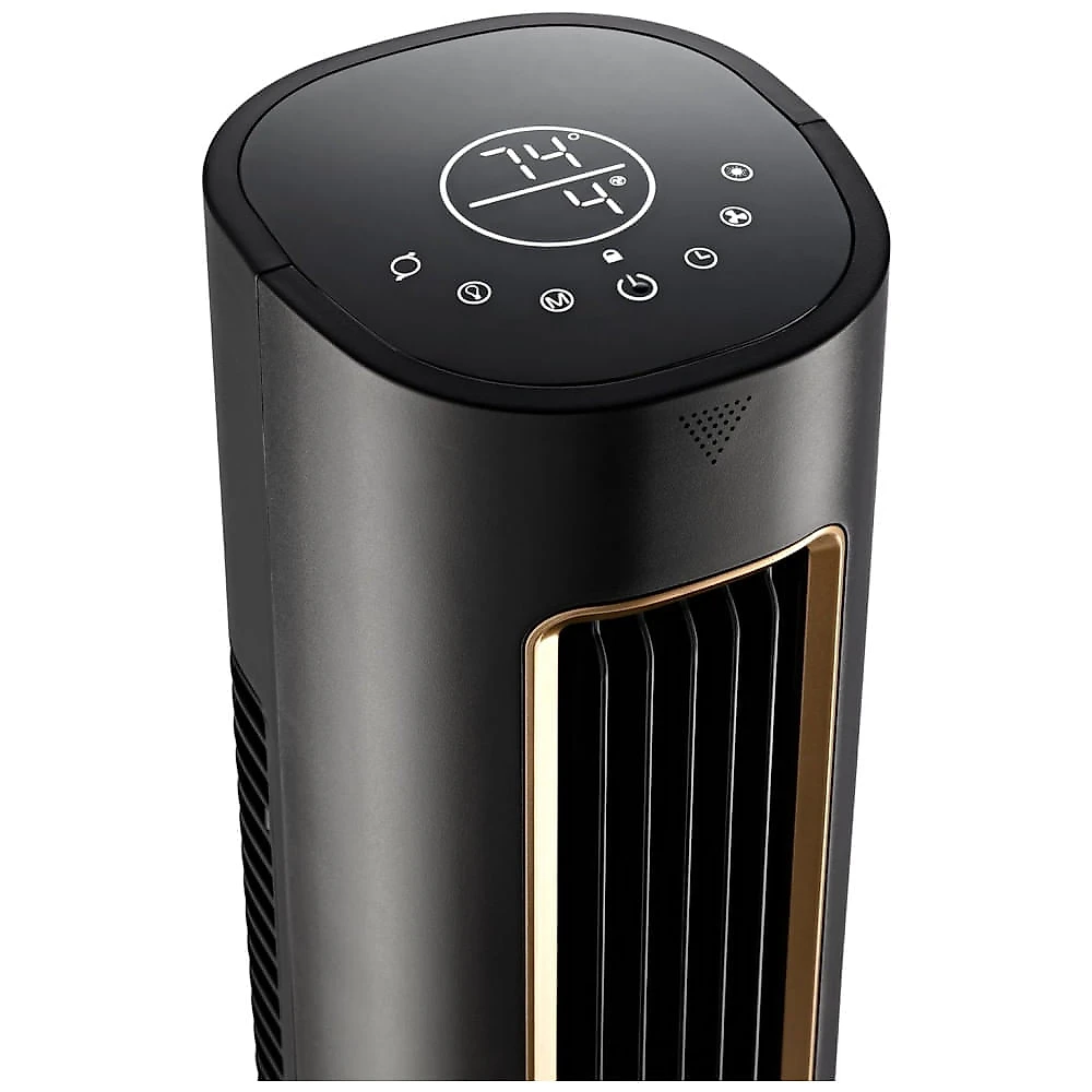 Ventilador de Torre com Controle Remoto, Distância Máxima do Ar 9 Metros, 12 Velocidades, Temporizador de 24H, Luz Noturna, 110V 36W, Lasko DST100, 110v