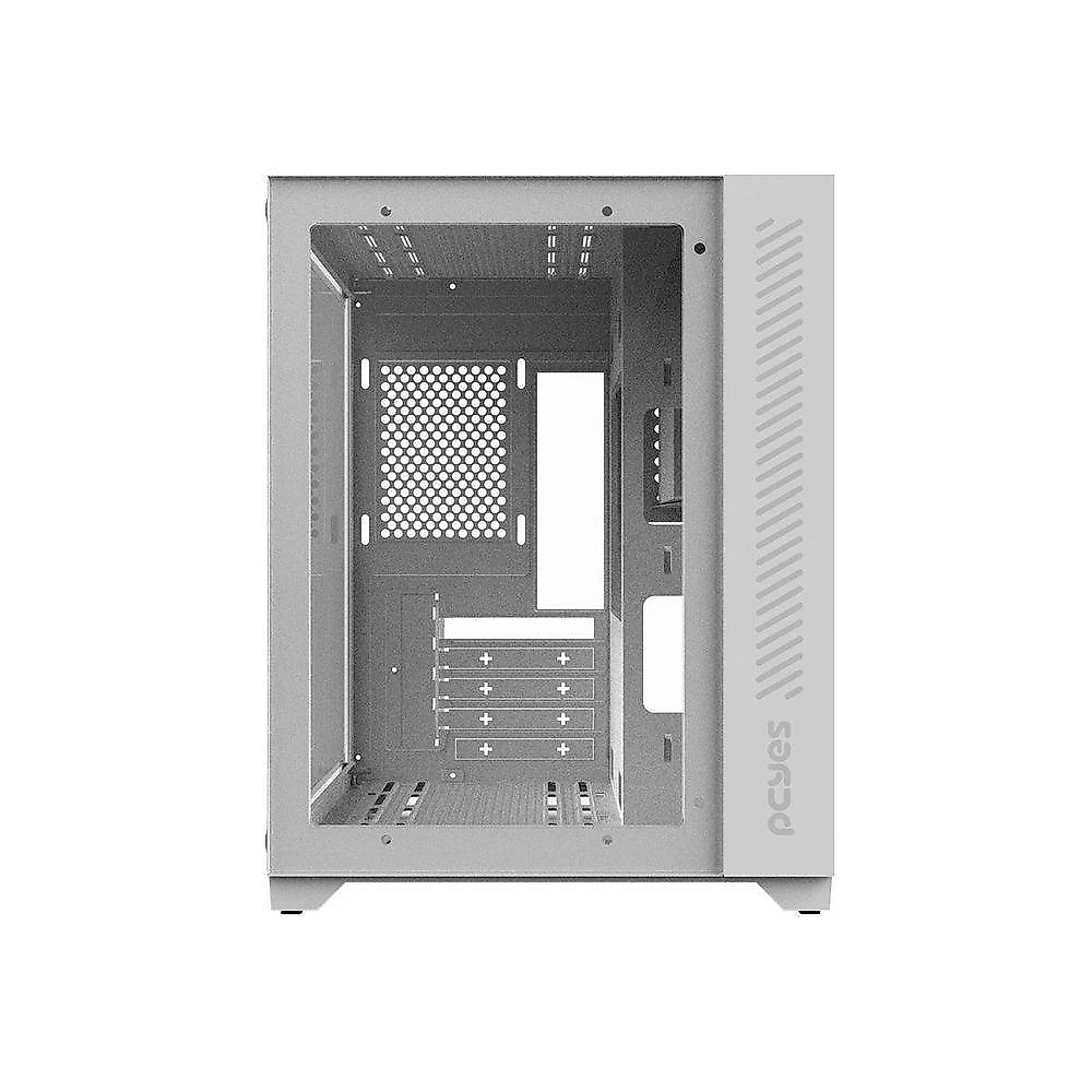 Gabinete Gamer Forcefield White Ghost - Frontal E...