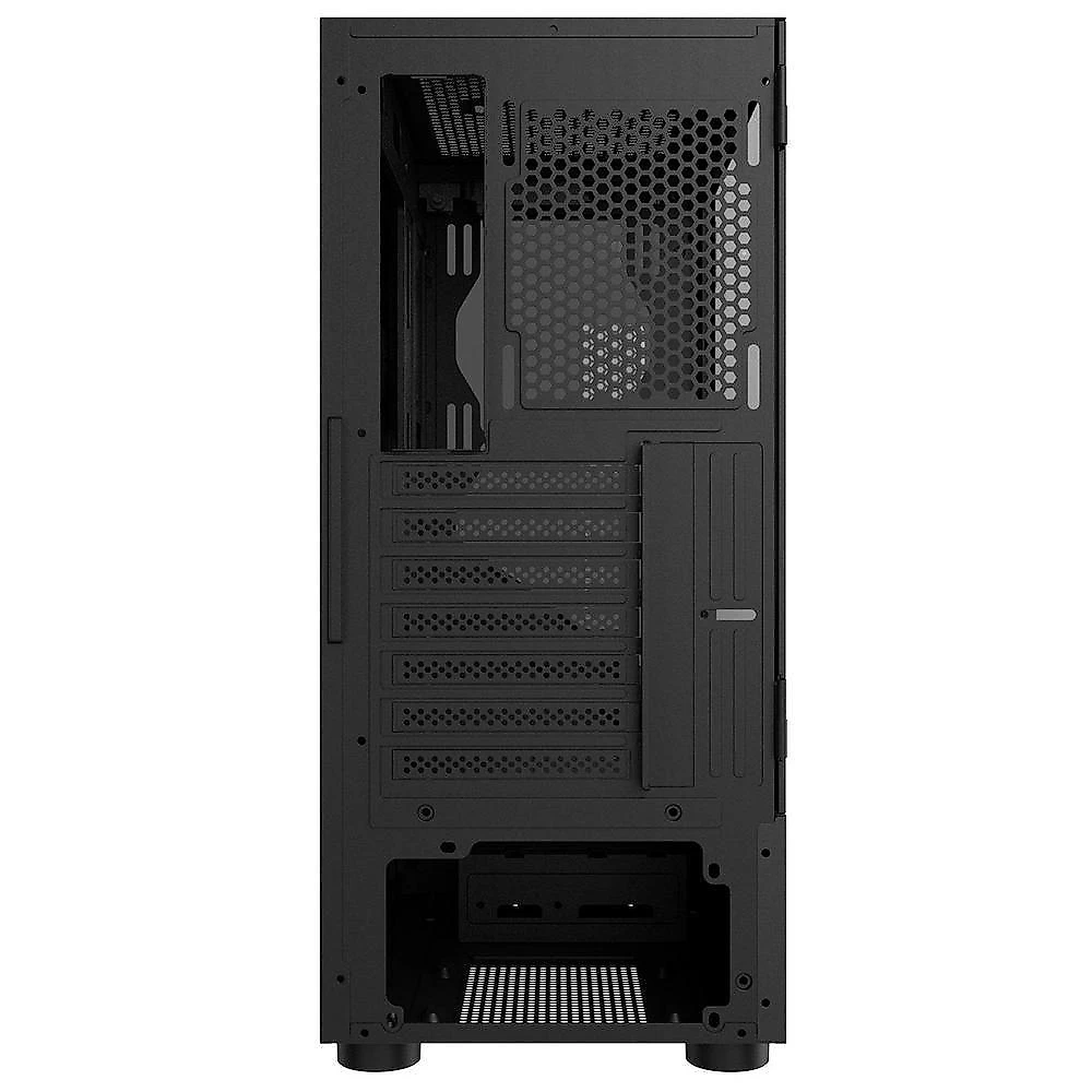 Gabinete Gamer Set Black Vulcan - Lateral Em Vidro -...