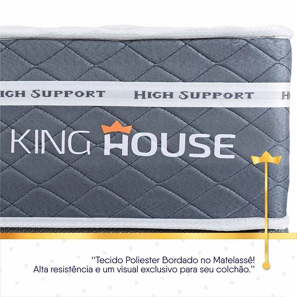 Cama Box Cairo Molas Ensacadas Queen 158x198 King House