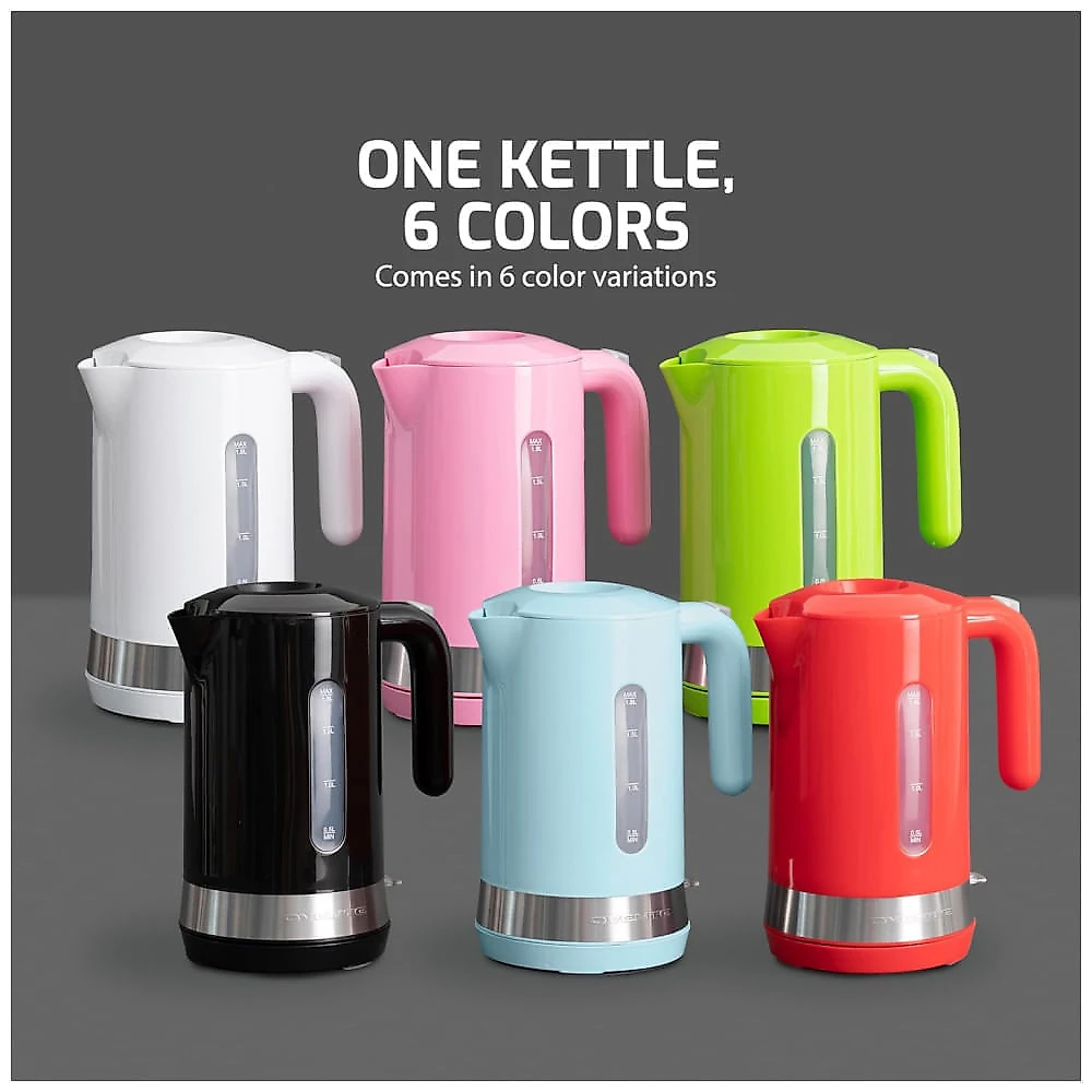 Jarra Elétrica OVENTE 1,8 Litros, 1500W - Aquecimento Instantâneo para Café ou Chá, Livre de BPA, Prático ProntoFill, Visor de Nível d'Água,