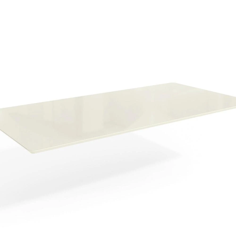 Tampo De Vidro E MDF Para Mesa De Jantar Retangular 180x90cm Cor Off White Linha TA45-OWV8
