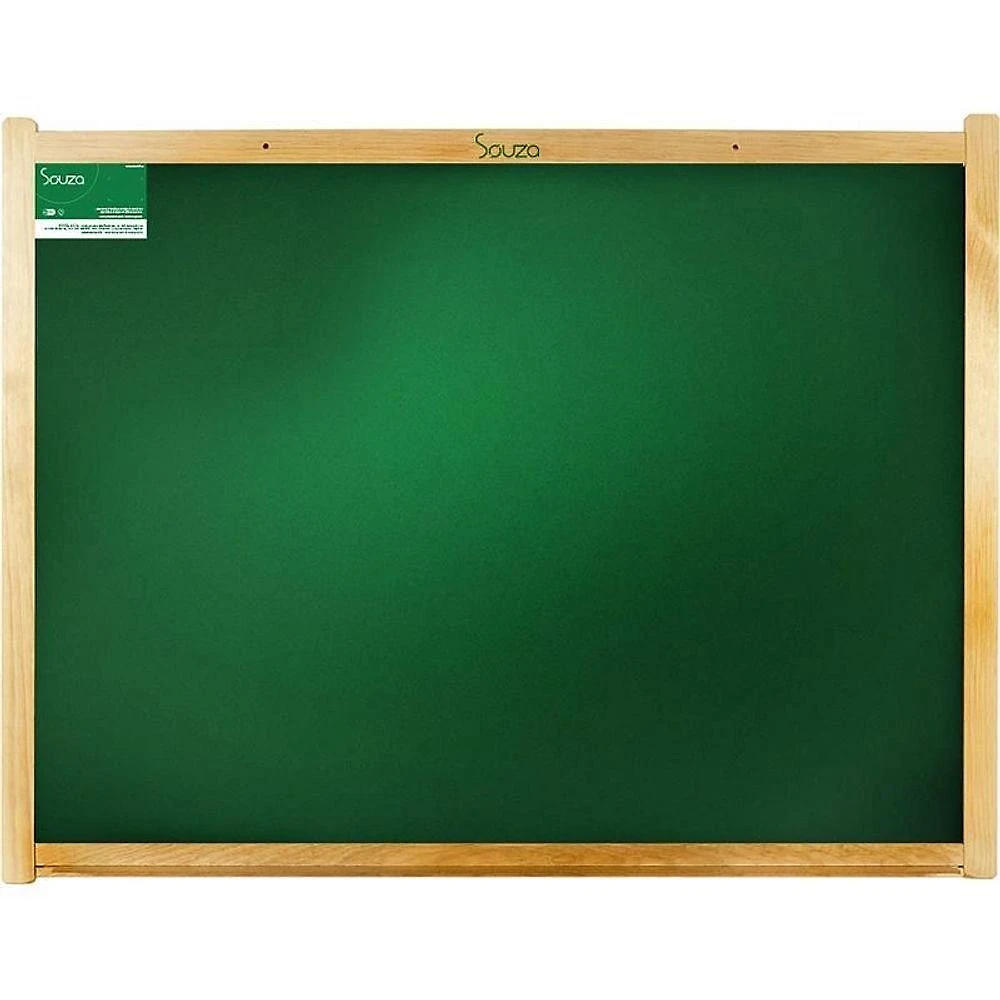 Quadro Escolar Souza Office Verde Moldura Madeira 120x90cm Kit 2
