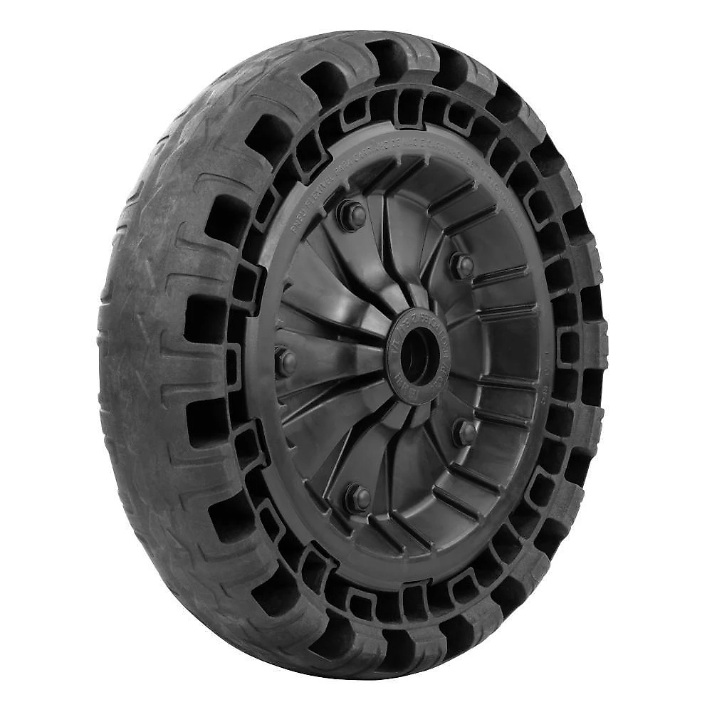 Pneu Maciço ø 320 X 75 Mm Tramontina Com Roda Plástica Universal Para Carrinho De Mão