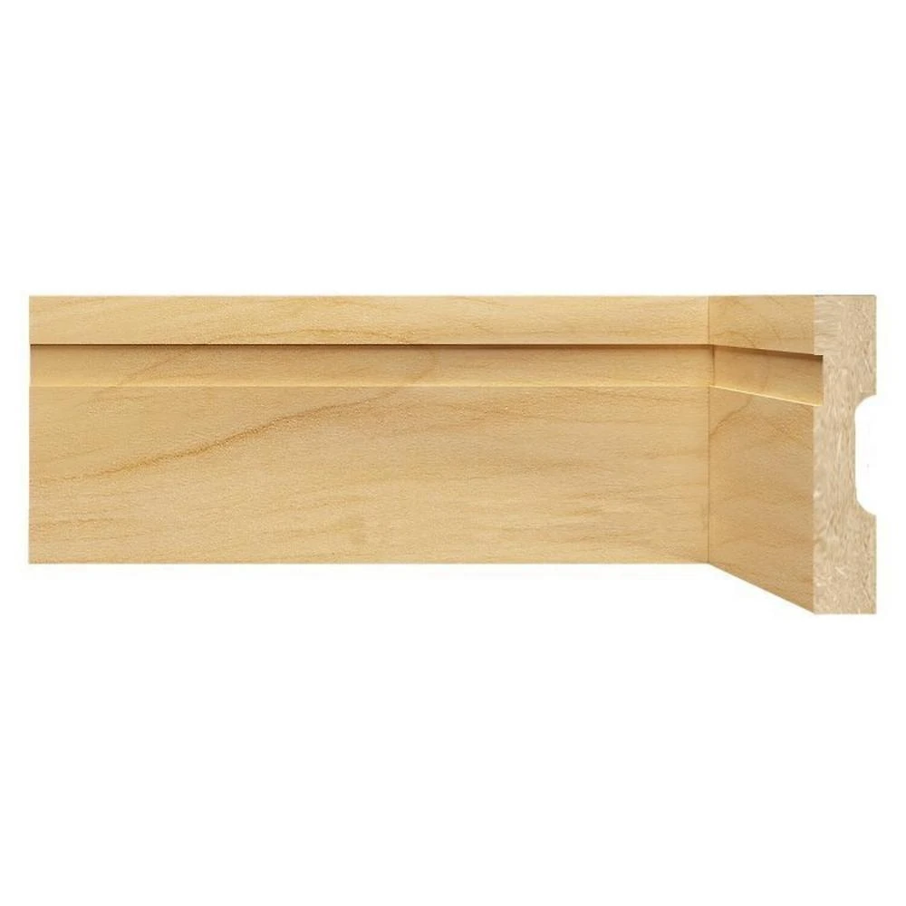 Kit com 40 Barras Rodapé de MDF 10cmX15mmX2,40m com Friso 1002 90m