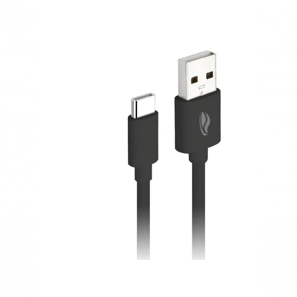 Cabo USB C3tech CB-C10BK para Recarga e Dados USB-C 1M 3A USB 2.0 em PVC Preto 01 Unidade
