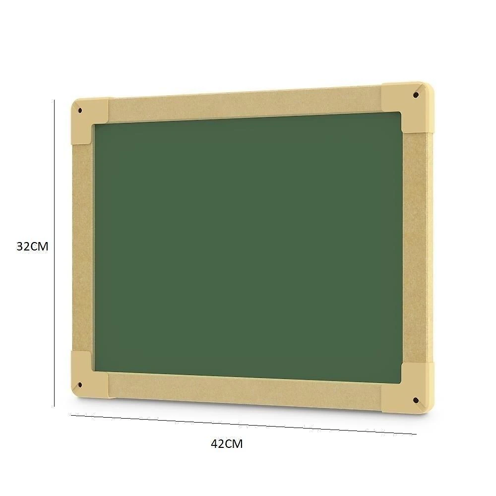 Quadro Negro de Parede para Giz Junges Quadro 30x40cm MDF Escolar Estudo Recados