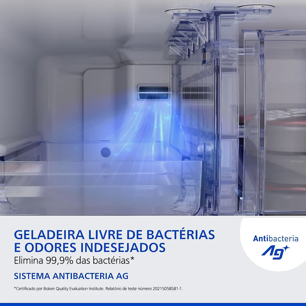 Geladeira Panasonic BT71 Black Inox Look Duplex Frost Free 494 L Inverter A NR-BT71PV4BA