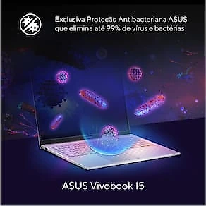 Notebook ASUS Vivobook 15 Core i5, 8GB RAM, 256GB SSD, Tela 15,6” FHD Windows 11, Cool Silver– X1504VA-NJ1738W